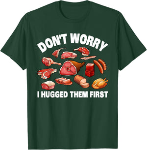 Funny Butcher Women Animal Slaughter Meat Cutter BBQ T-Shirt - T-Shirt | Forest