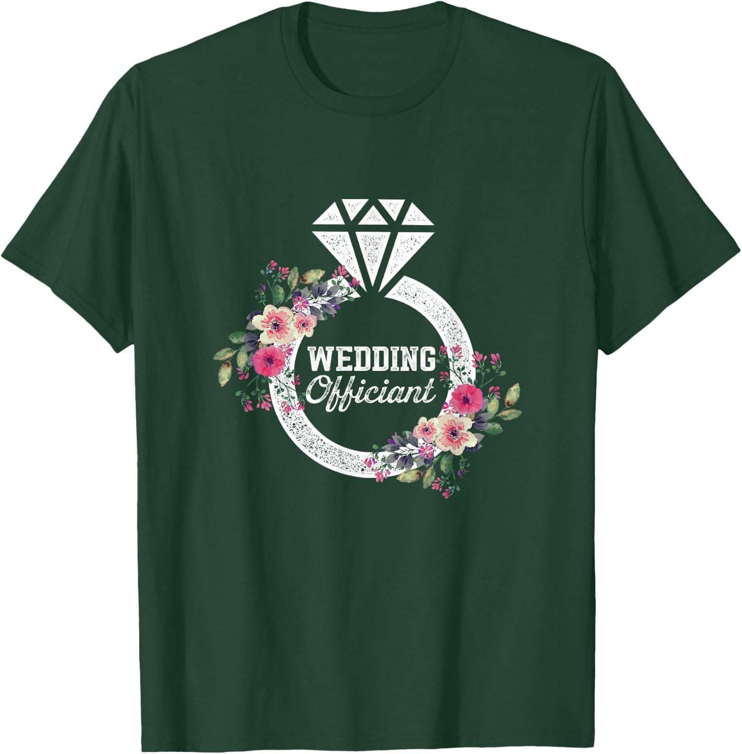 Wedding Officiant Art USA Internet Ordained Minister Gift T-Shirt - T-Shirt | Forest