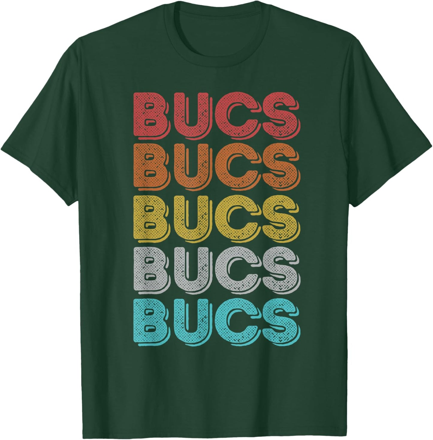 Vintage Retro Bucs T-Shirt - T-Shirt | Forest
