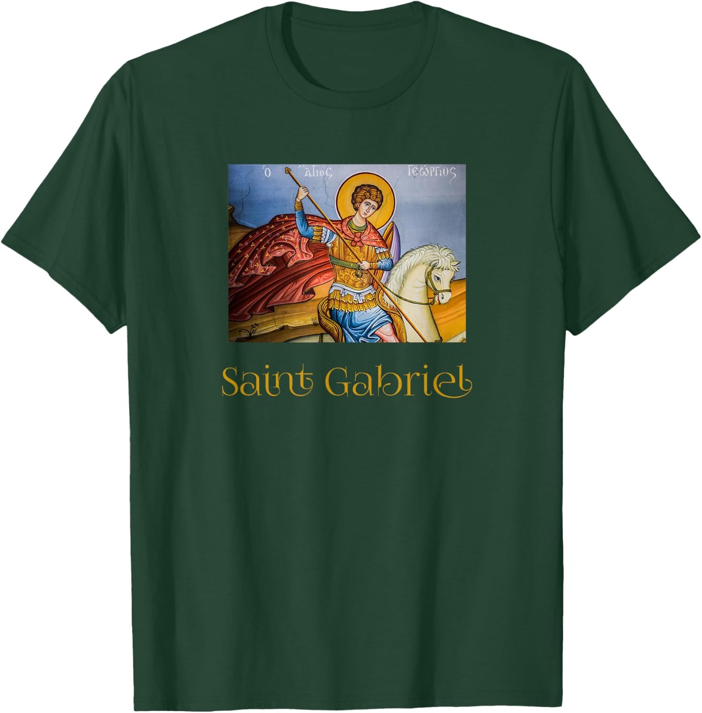 Gabriel the Archangel Saint Gabriel T-Shirt - T-Shirt | Forest