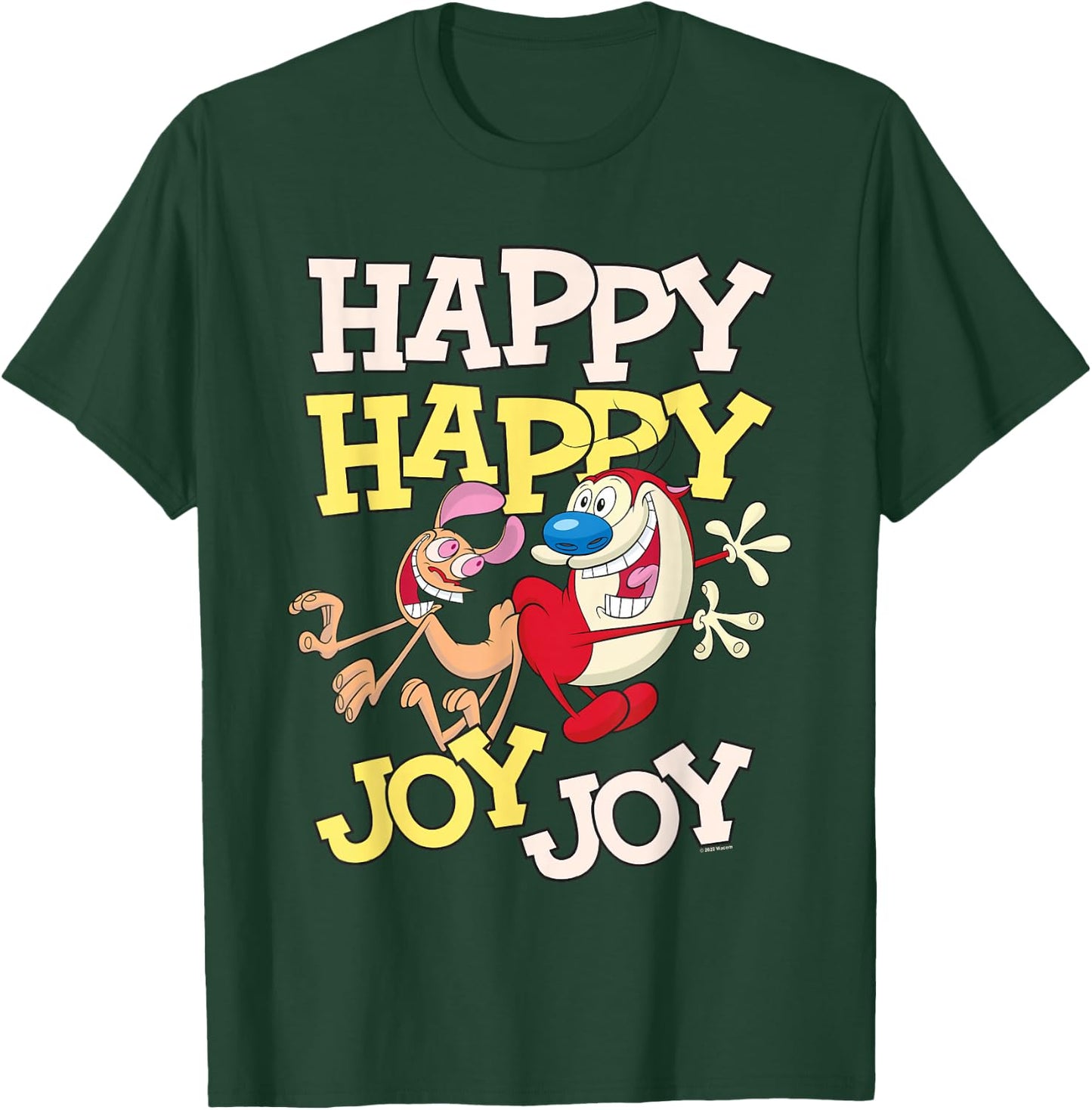 Ren and Stimpy Happy Happy Joy Joy Dance T-Shirt - T-Shirt | Forest