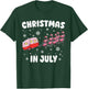 Flamingo Summer Christmas in July Xmas Camper Men Women Kids T-Shirt - T-Shirt | Forest
