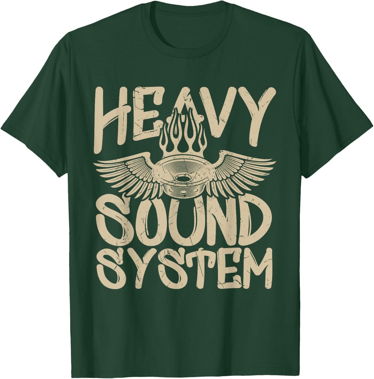 Cool Heavy Sound System Bass Speaker Car Tuners T-Shirt - T-Shirt | Forest