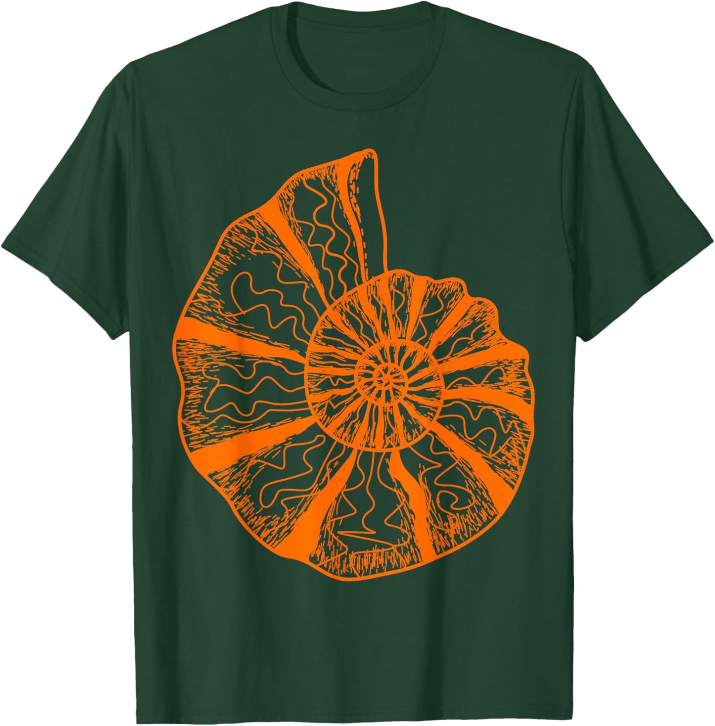 Ammonite Fossils Geologist Paleontologist Study Paleontology T-Shirt - T-Shirt | Forest
