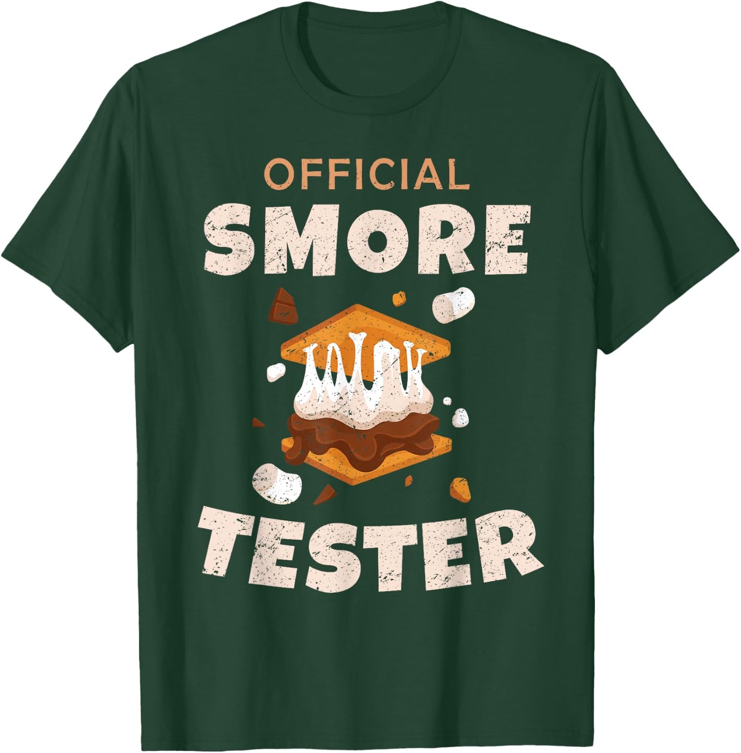 Camping Crew Official Smore Tester Marshmallows S'Mores 2025 T-Shirt - T-Shirt | Forest