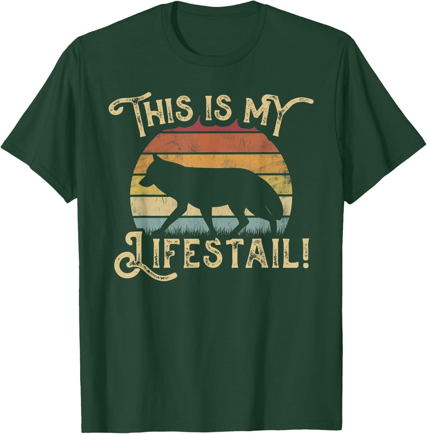 Fox Lover This is My Lifestyle Fox Puns Funny Foxes T-Shirt - T-Shirt | Forest
