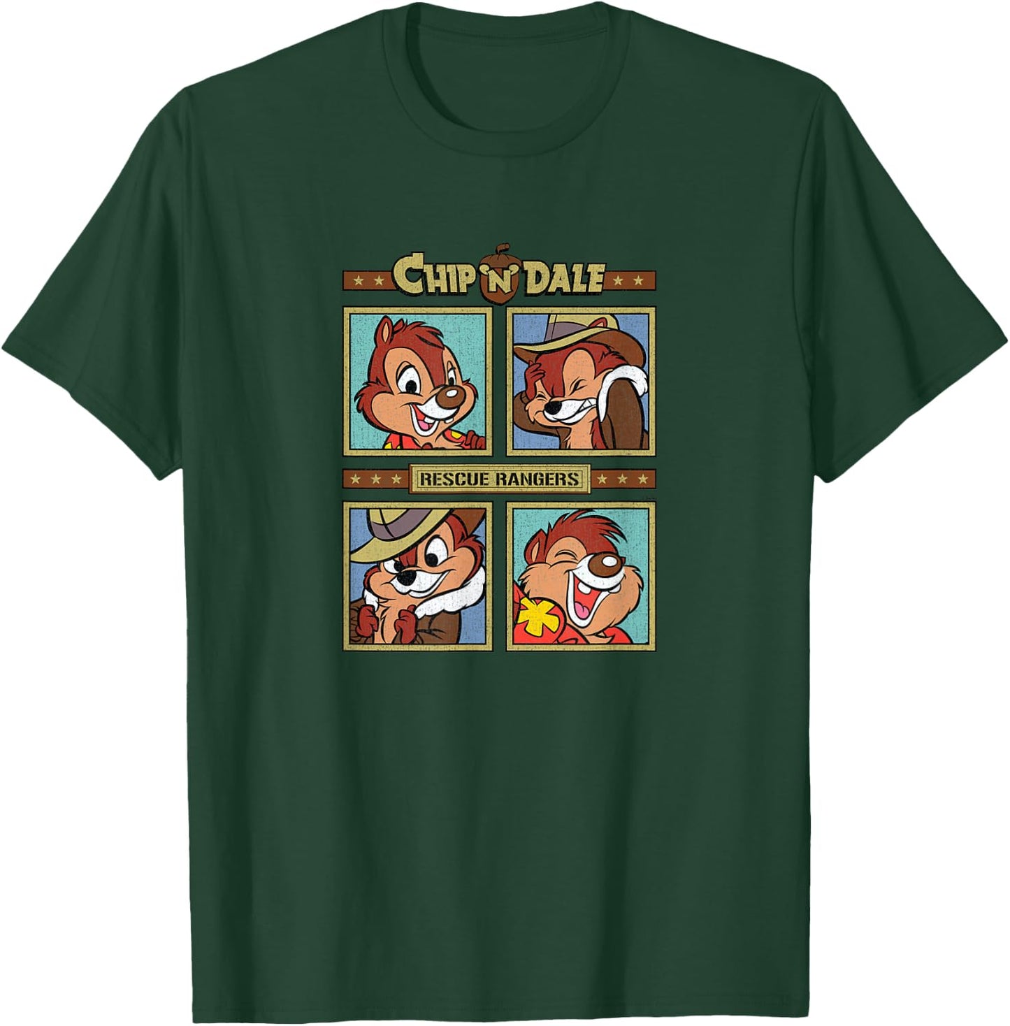 Chip 'N Dale Rescue Rangers - Chip & Dale Squad T-Shirt - T-Shirt | Forest