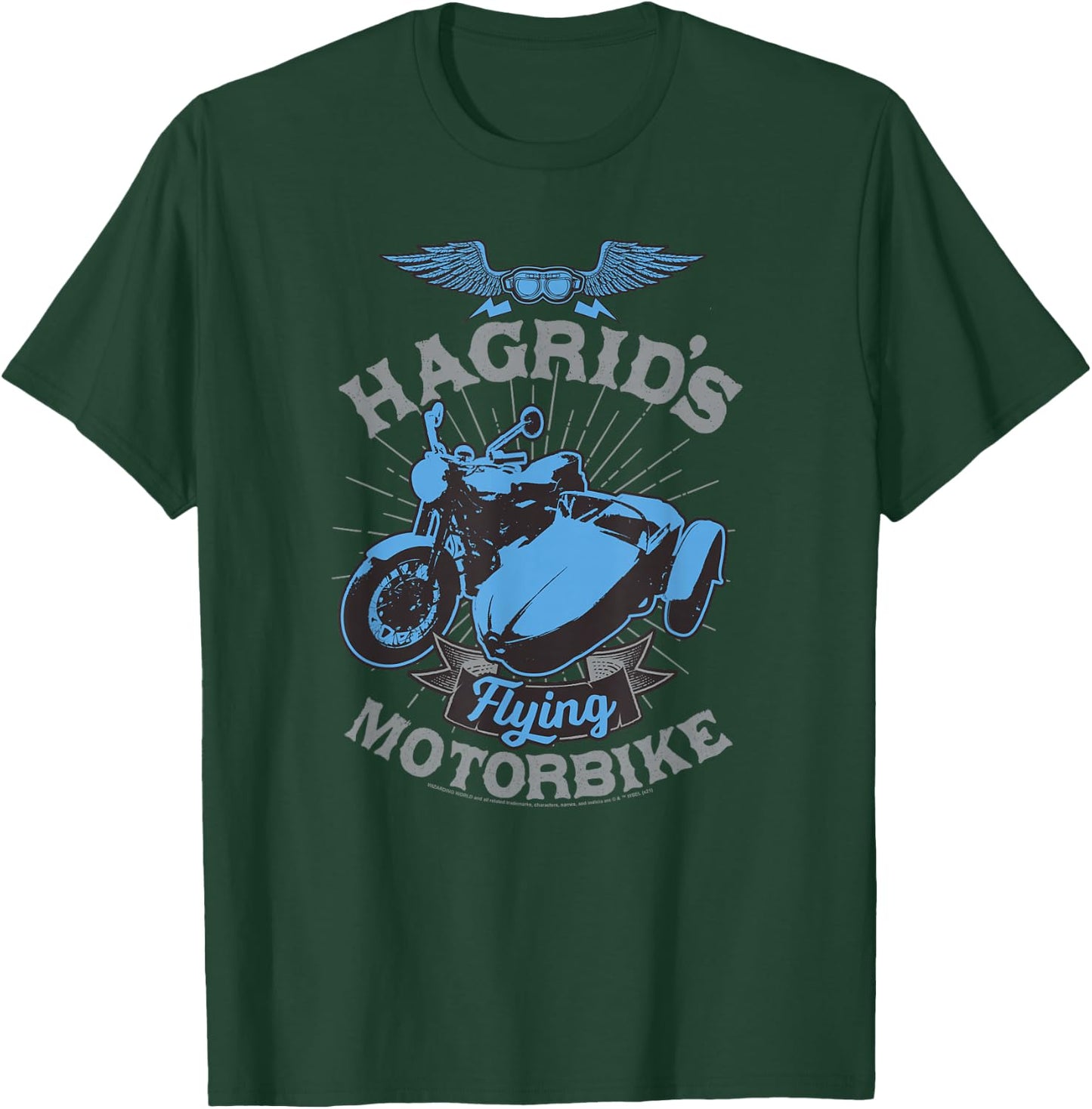 Harry Potter Hagrid's Flying Motorbike Small T-Shirt - T-Shirt | Forest