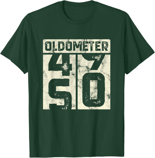 Oldometer 49-50 Funny 50 Years Old Birthday Men Women Gift T-Shirt - T-Shirt | Forest