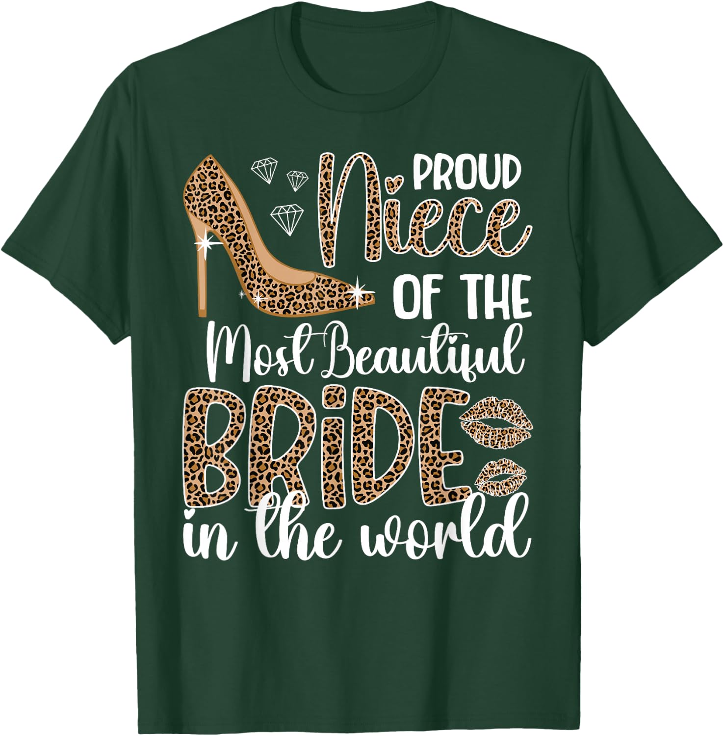 Proud Niece Of The Bride Niece Bride's Niece T-Shirt - T-Shirt | Forest