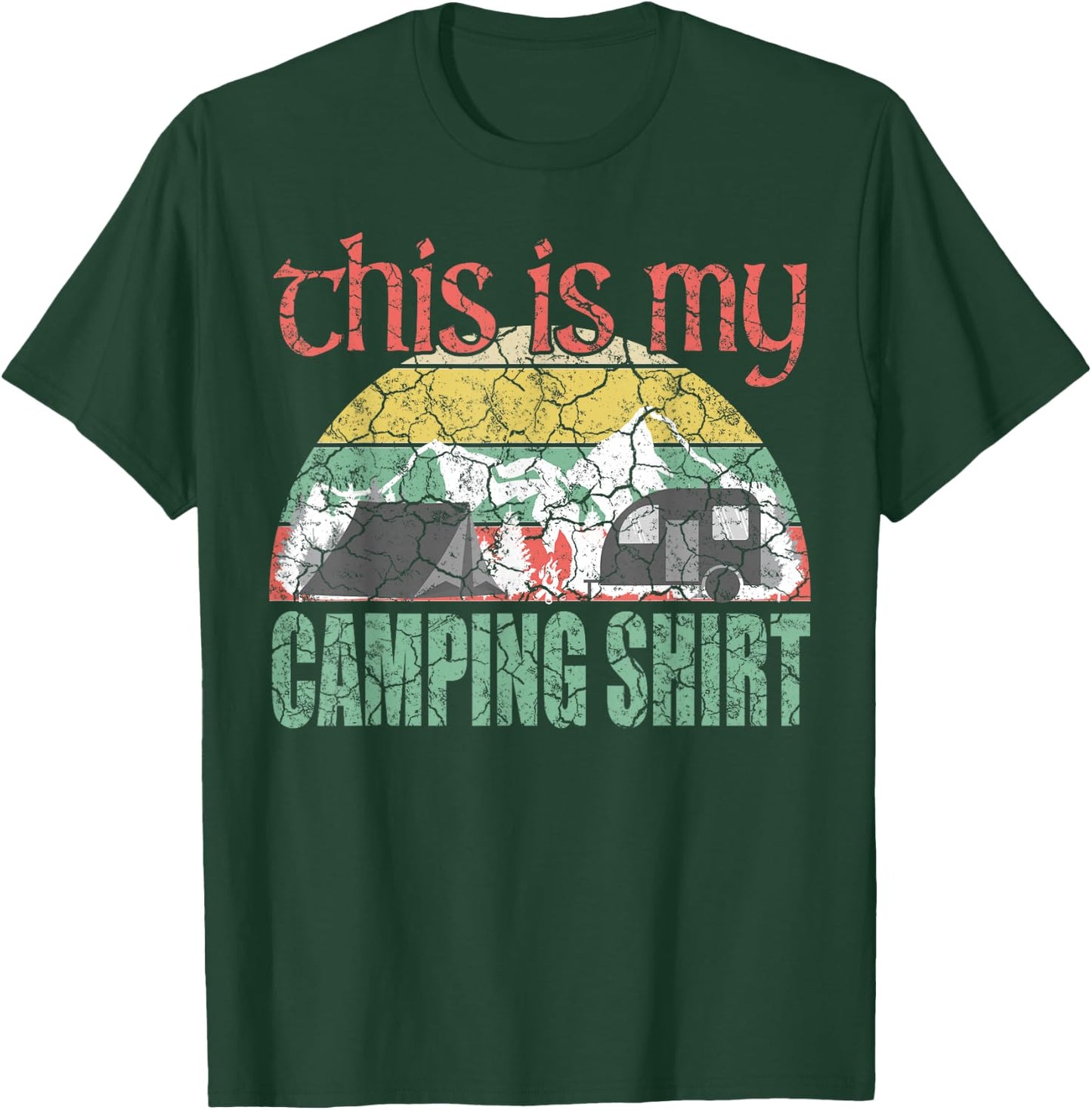 RV Life Camper Shirt This is my Camping T Shirt T-Shirt - T-Shirt | Forest
