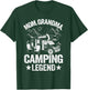 Mom Grandma Camping Legend RV Camper Outdoor Women Camping T-Shirt - T-Shirt | Forest