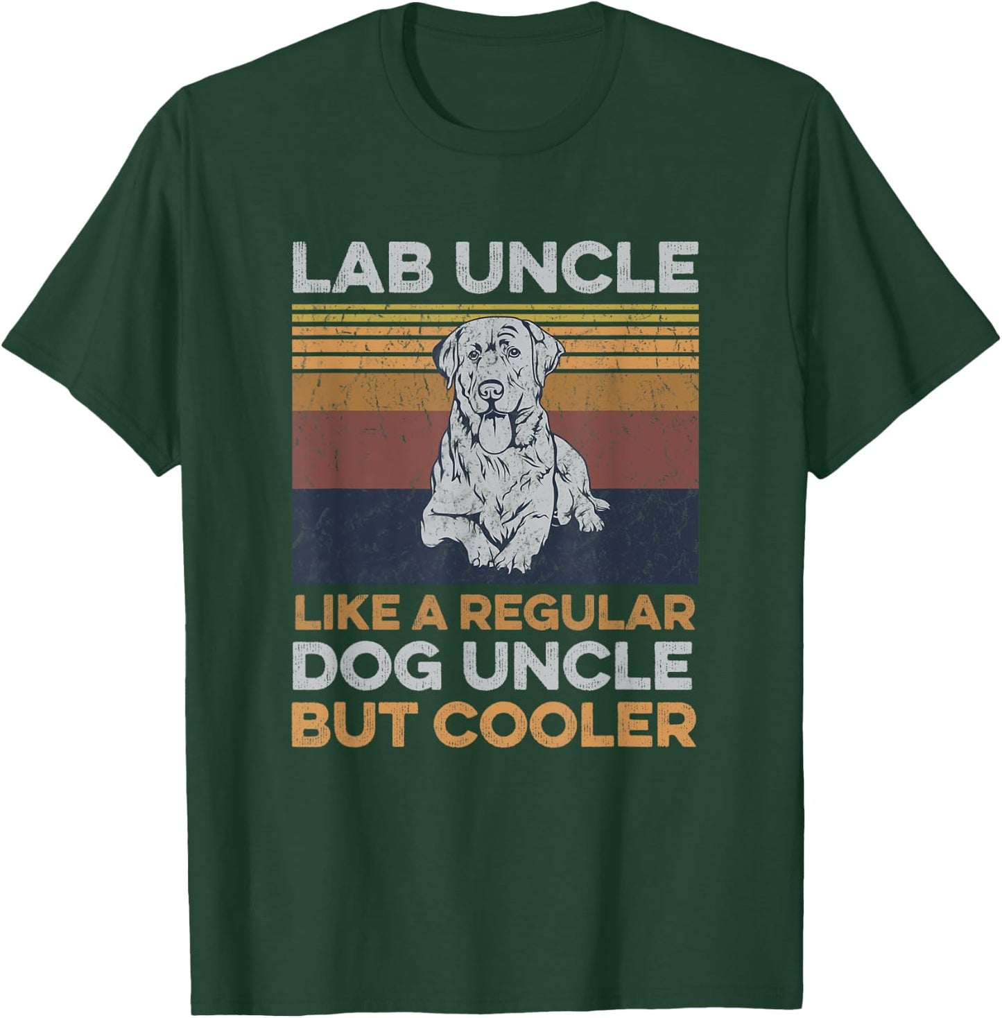 Dogs Design for a Silver Labrador Retriever Uncle T-Shirt - T-Shirt | Forest