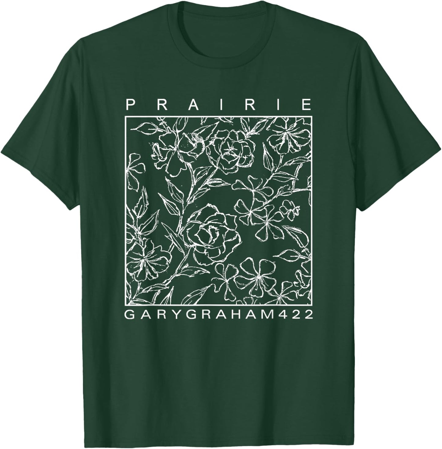 GaryGraham422 Prairie Flower Sketch T-Shirt - T-Shirt | Forest