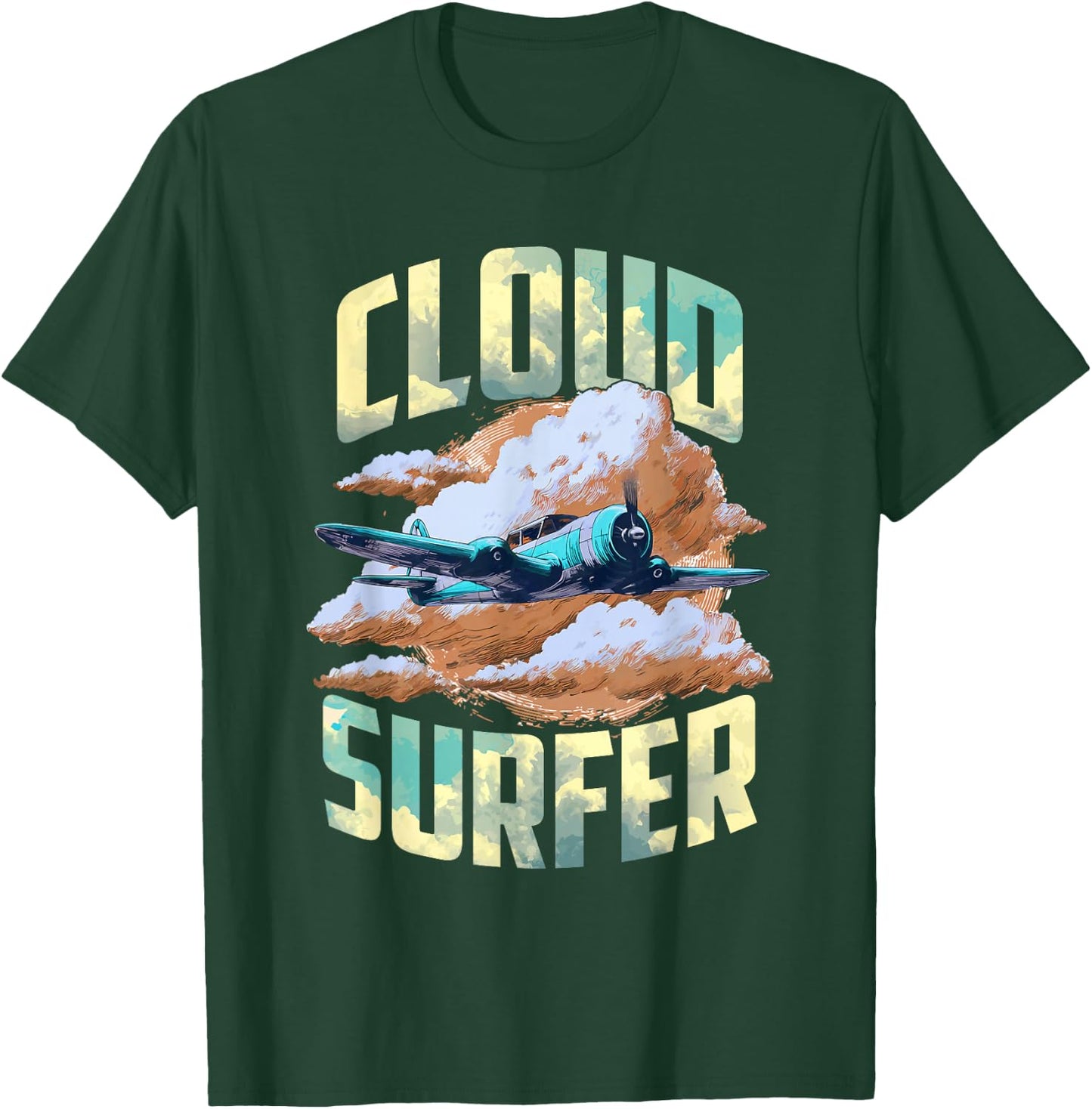 Cloud Surfer T-Shirt - T-Shirt | Forest