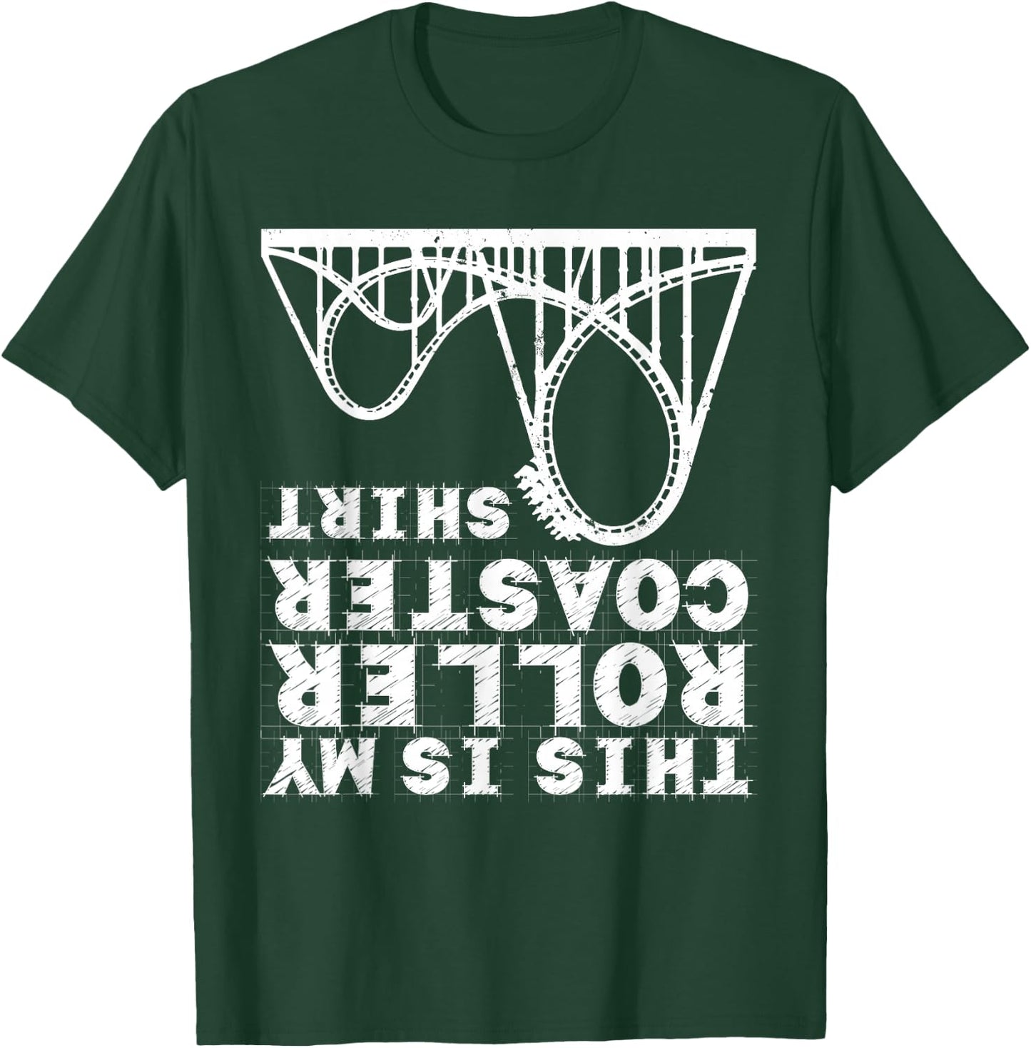 Roller Coaster Art Women Roller Coaster Enthusiast T-Shirt - T-Shirt | Forest