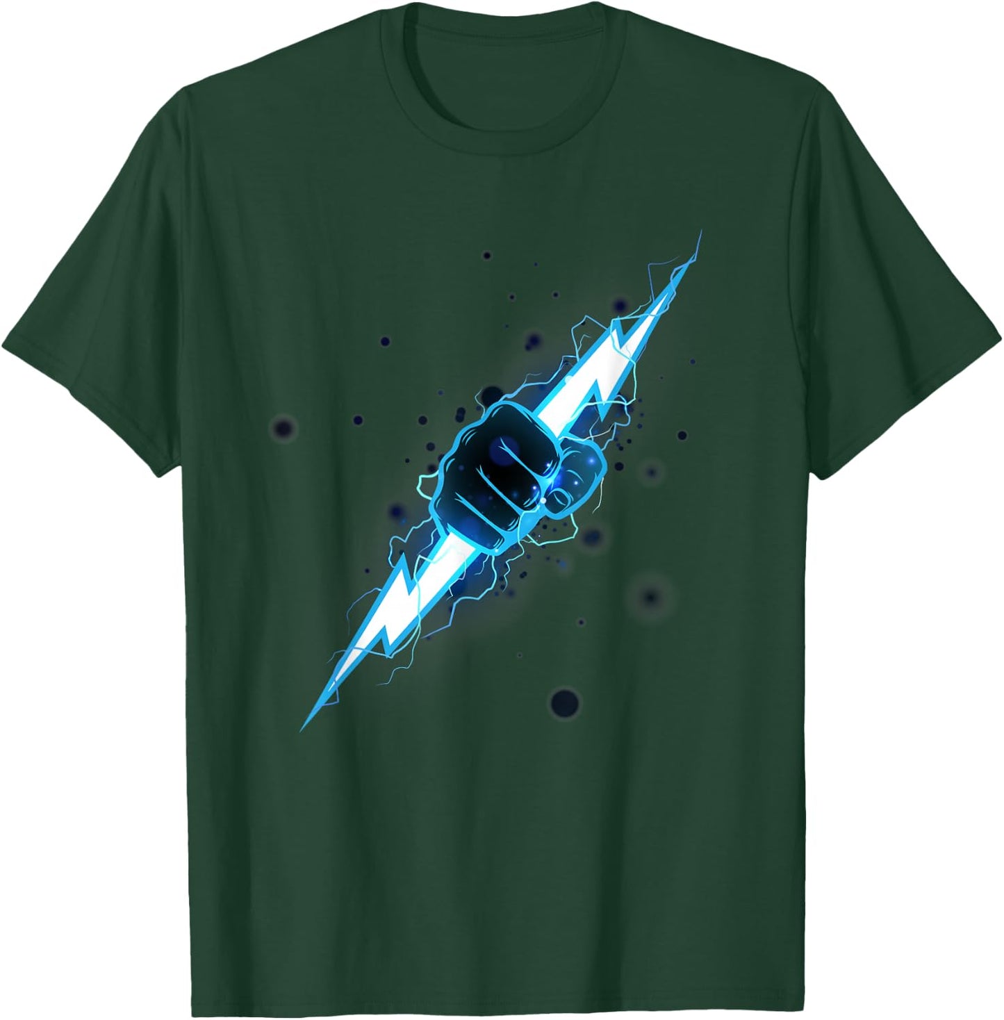 Lightning Lightning Power Electricity Storm Lightning T-Shirt - T-Shirt | Forest