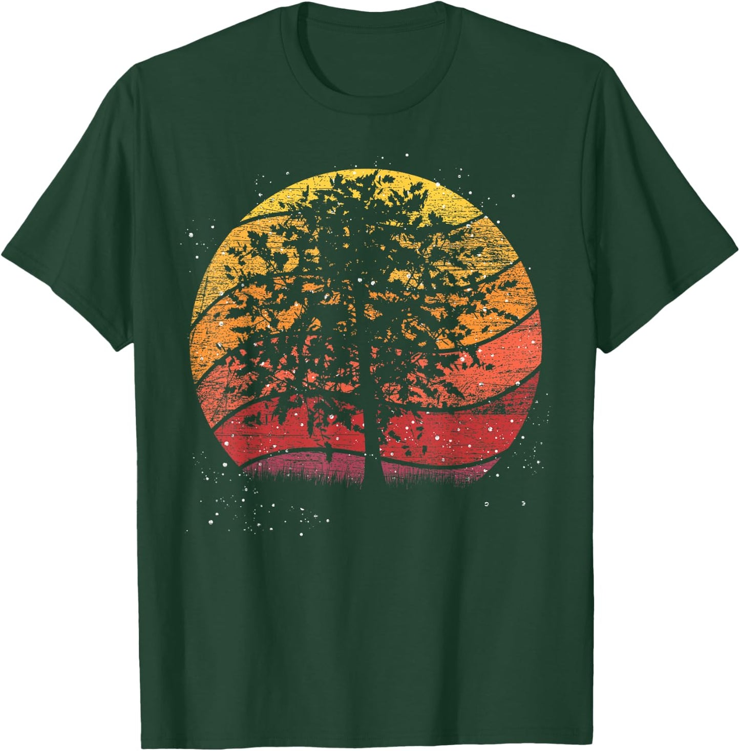 Retro Tree Forest T-Shirt - T-Shirt | Forest