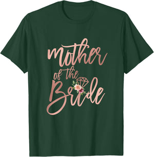 Wedding Shower for Mom from Bride Mother of the Bride Floral T-Shirt - T-Shirt | Forest