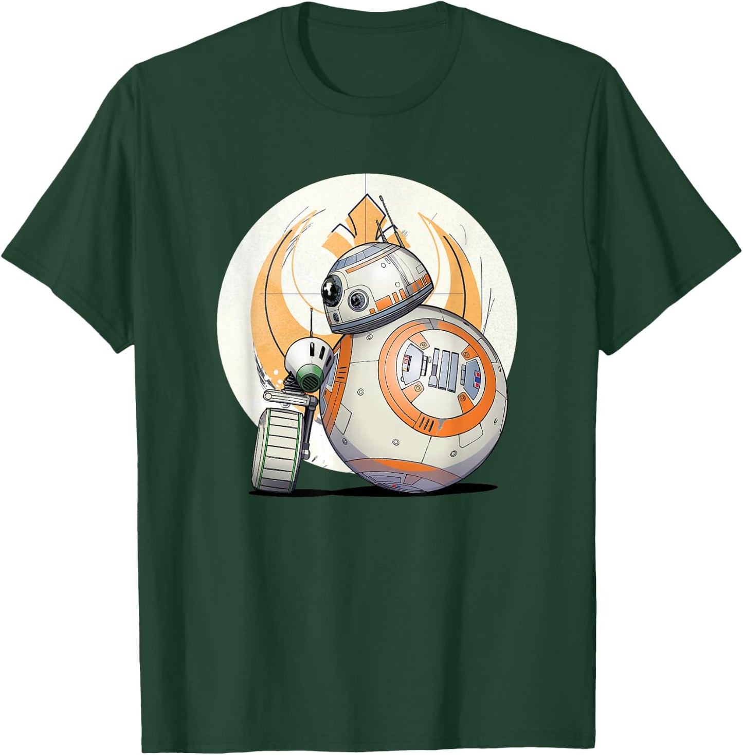 Star Wars The Rise of Skywalker BB-8 D-O Droid BFF T-Shirt - T-Shirt | Forest
