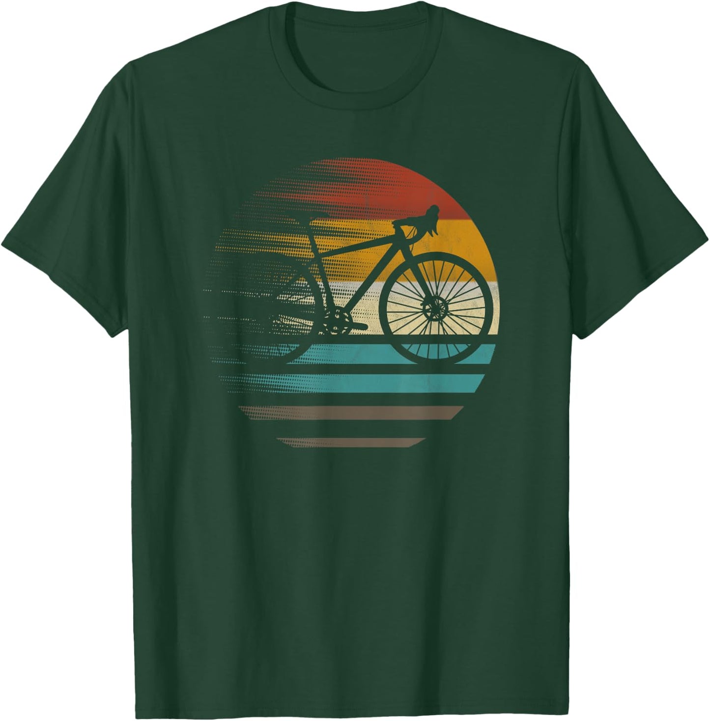 Gravelbike gravel bike gift retro vintage T-Shirt - T-Shirt | Forest