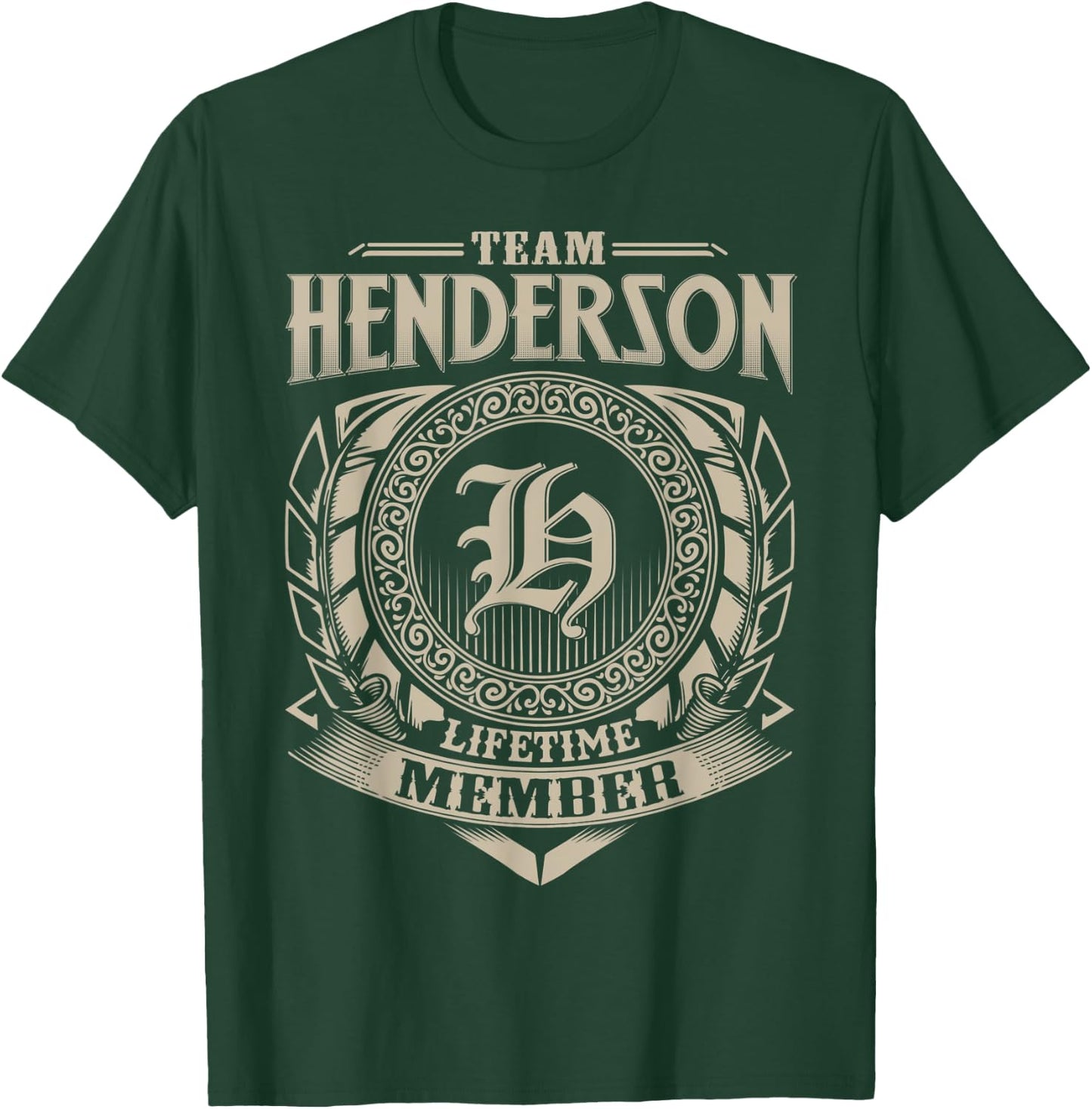 Team HENDERSON Lifetime Member Vintage HENDERSON Family T-Shirt - T-Shirt | Forest