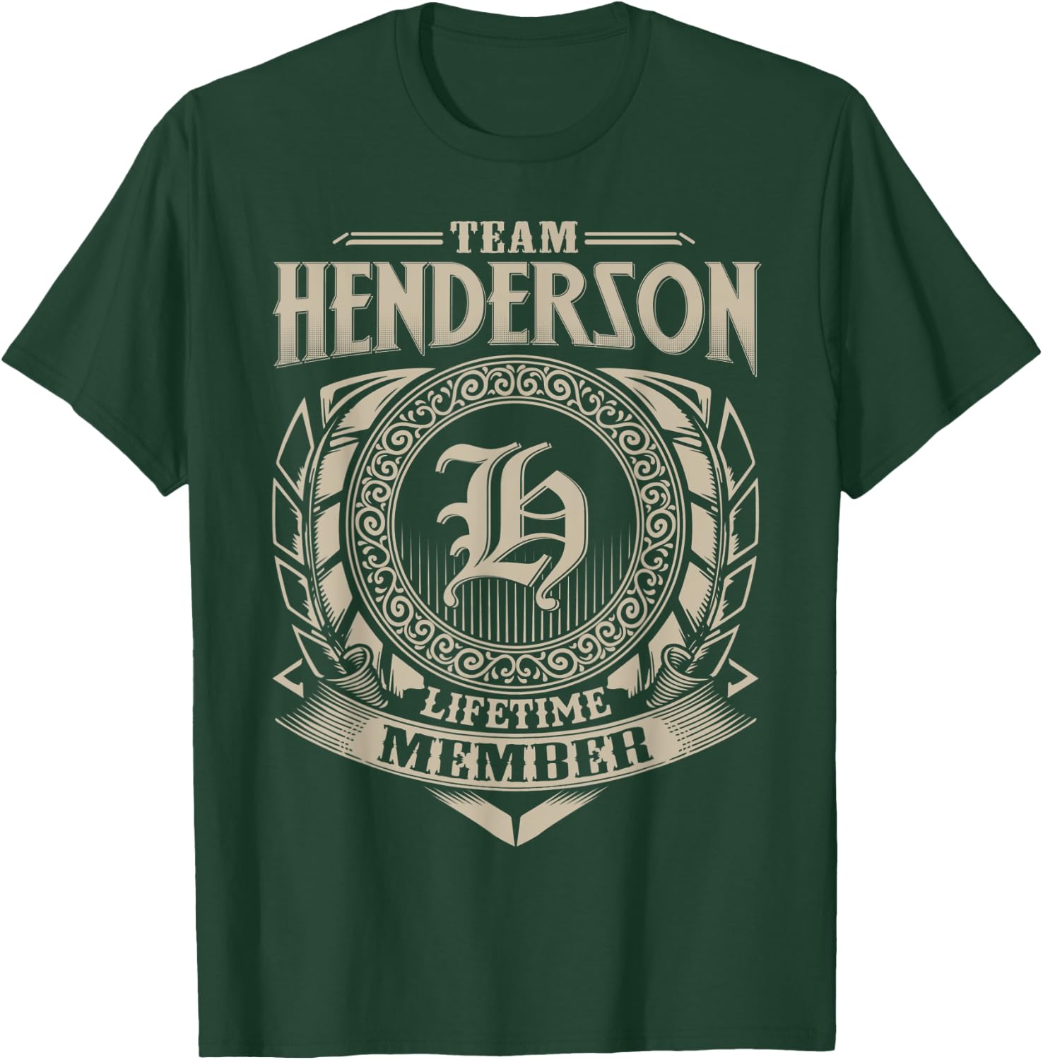 Team HENDERSON Lifetime Member Vintage HENDERSON Family T-Shirt - T-Shirt | Forest