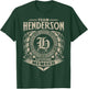 Team HENDERSON Lifetime Member Vintage HENDERSON Family T-Shirt - T-Shirt | Forest