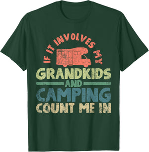 RV Camping Grandma Grandpa Camper T-Shirt - T-Shirt | Forest
