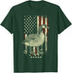 USA American Flag Hunters - Hunting Goose Bird Women Men T-Shirt - T-Shirt | Forest