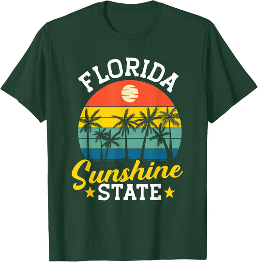 Summer Beach Lover Florida Sunshine State T-Shirt - T-Shirt | Forest
