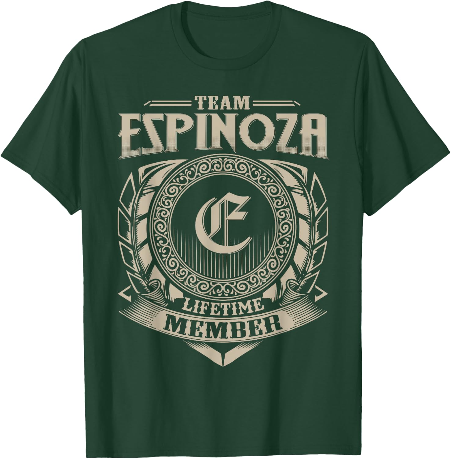 Team ESPINOZA Lifetime Member Vintage ESPINOZA Family T-Shirt - T-Shirt | Forest