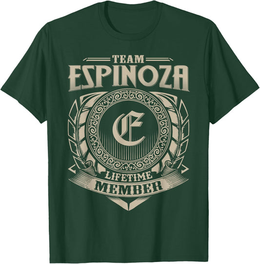 Team ESPINOZA Lifetime Member Vintage ESPINOZA Family T-Shirt - T-Shirt | Forest