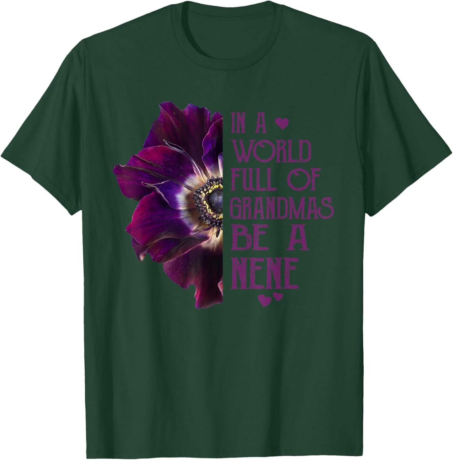 In A World Full OF Grandmas Be A Nene Mother Day Kids T-Shirt - T-Shirt | Forest