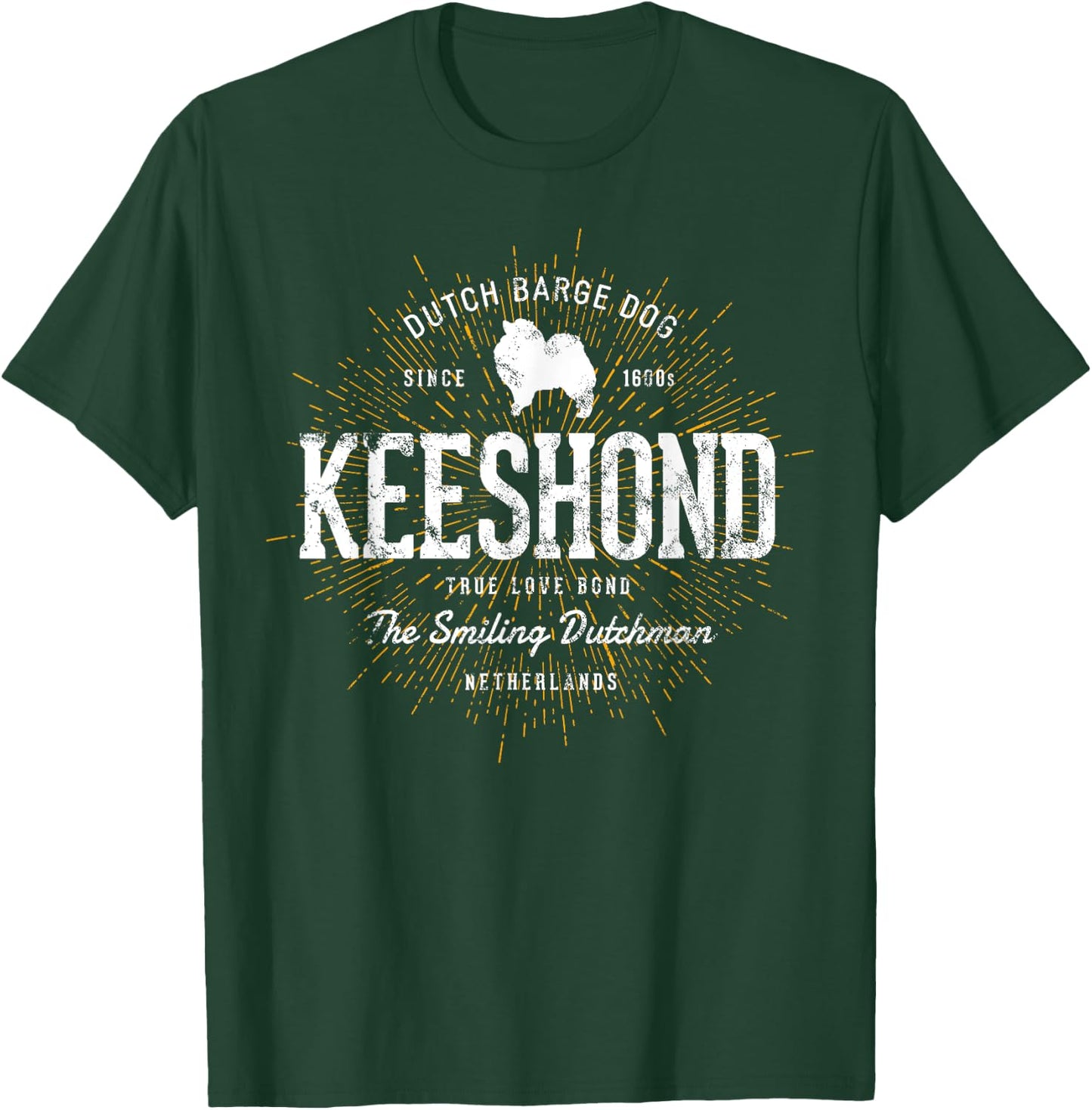 Vintage Kees for Dog Lovers Keeshond T-Shirt - T-Shirt | Forest