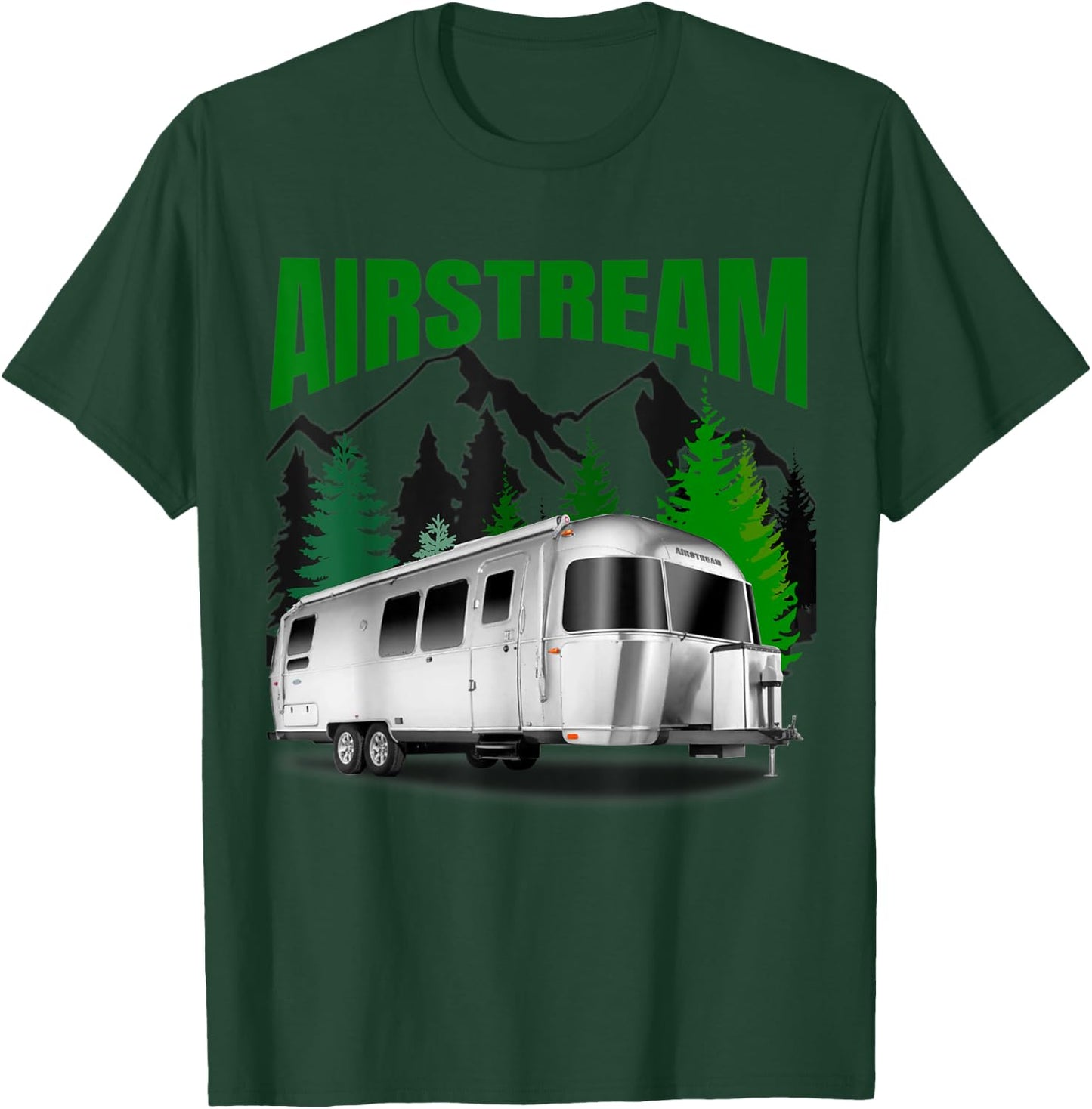 The perfect retro Airstream camping trailer . T-Shirt - T-Shirt | Forest