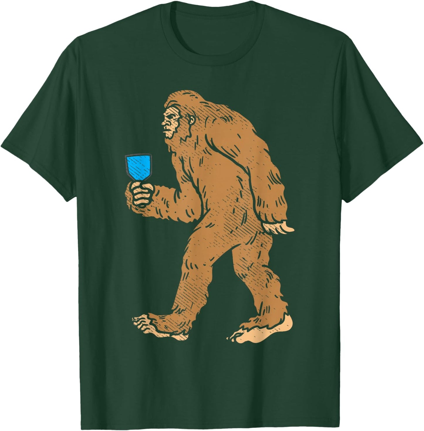 Bigfoot Sasquatch Pickleball Paddle Pickle Ball Player Gift T-Shirt - T-Shirt | Forest