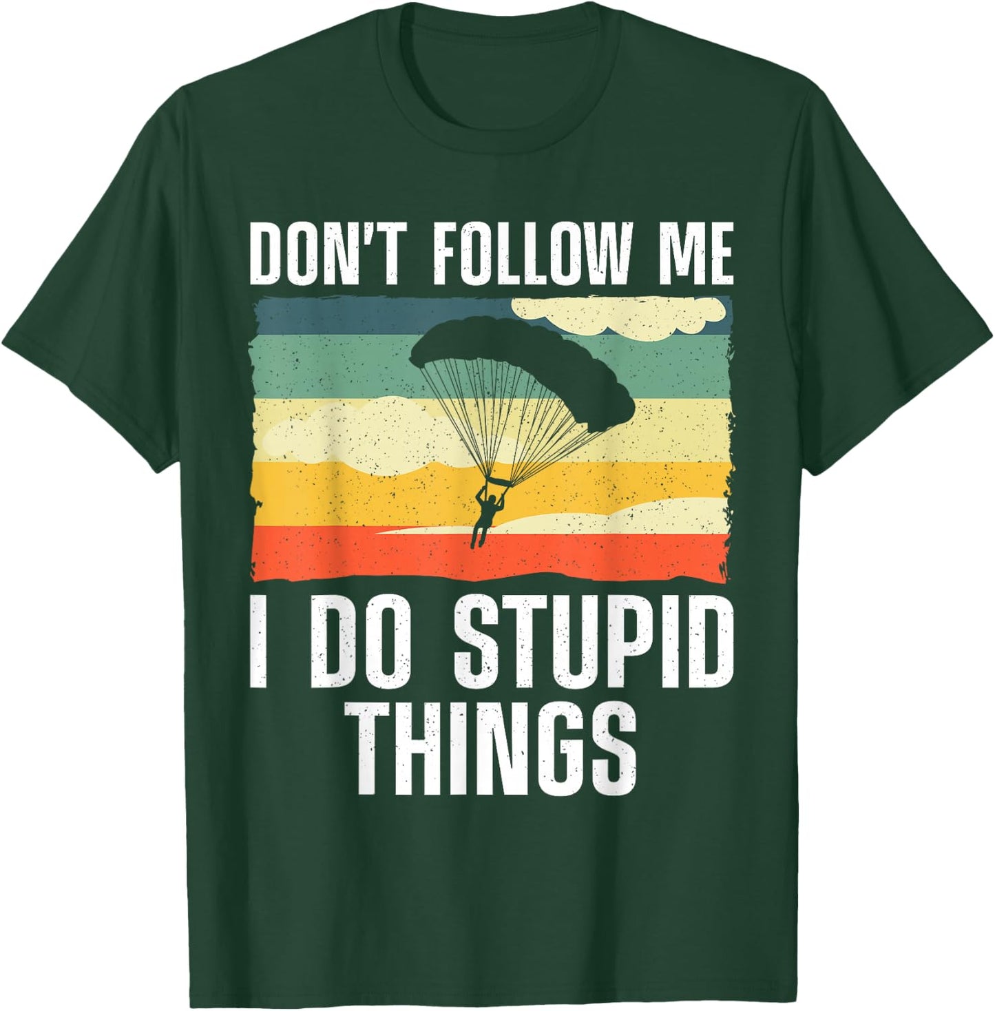 Funny Skydiving Art Women Parachute Indoor Skydiver T-Shirt - T-Shirt | Forest