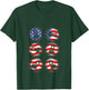 Working On My Six Pack ABS USA Flag Funny Beer T-Shirt - T-Shirt | Forest