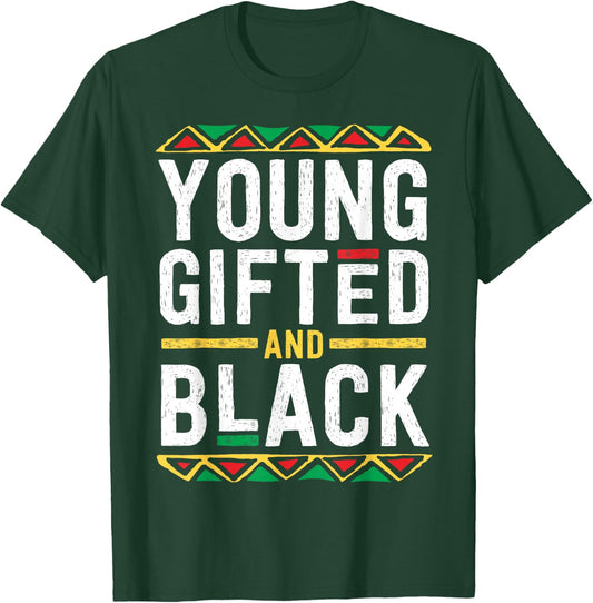 Young Gifted And Black T Shirt Boys African Tribal T-Shirt - T-Shirt | Forest