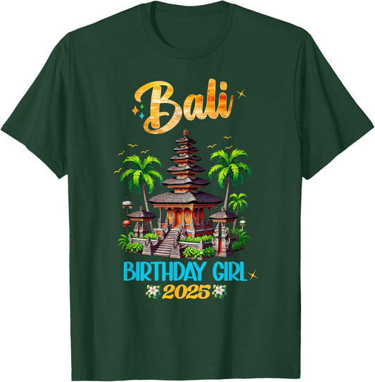 Bali Indonesia Straight Trippin Vacation Girls Trip 2025 T-Shirt - T-Shirt | Forest