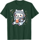 Kawaii Cat Bubble Boba Tea In Space Astronaut Anime Girls T-Shirt - T-Shirt | Forest
