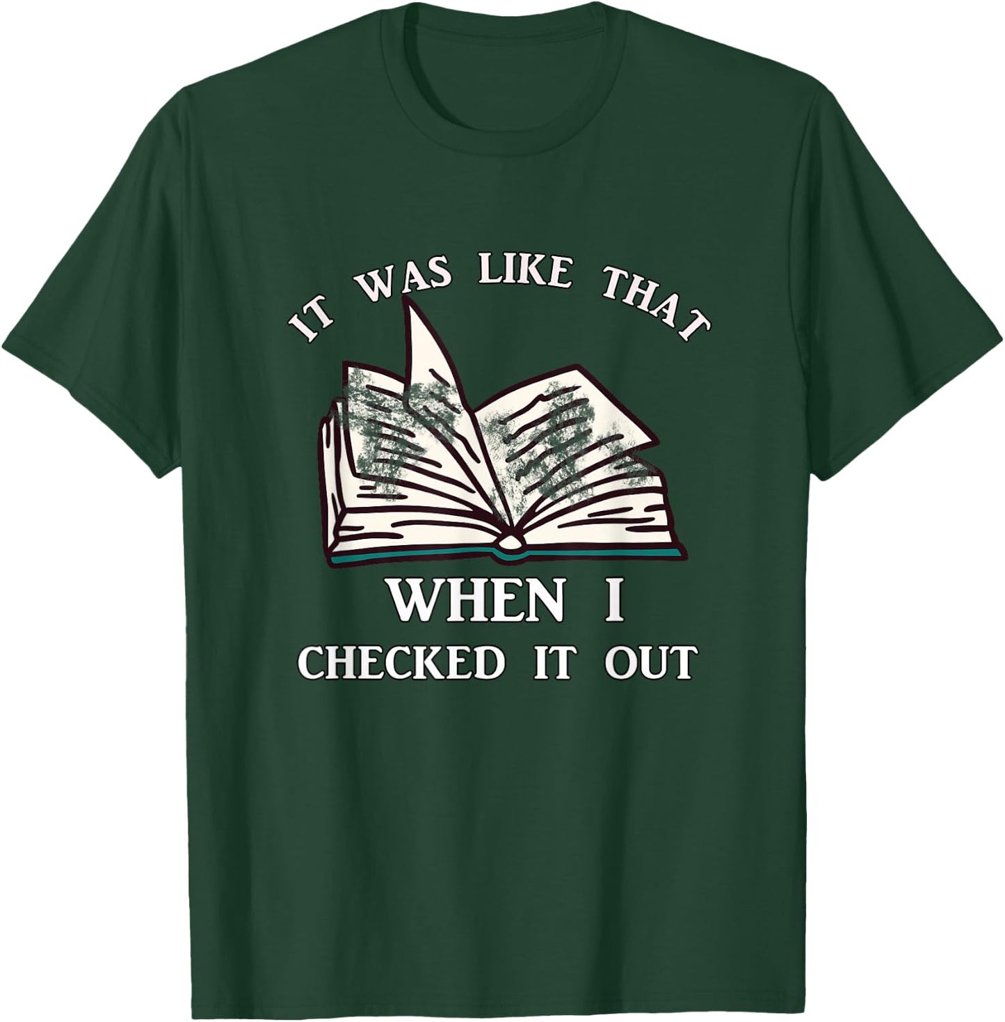 School Library Funny For Librarian T-Shirt - T-Shirt | Forest