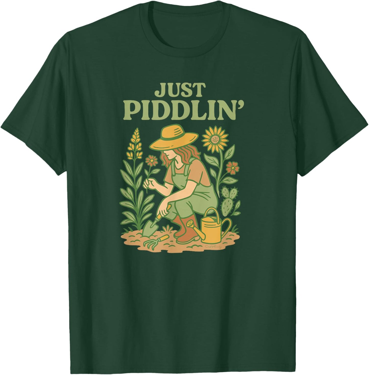 Just Piddlin' T-Shirt - T-Shirt | Forest