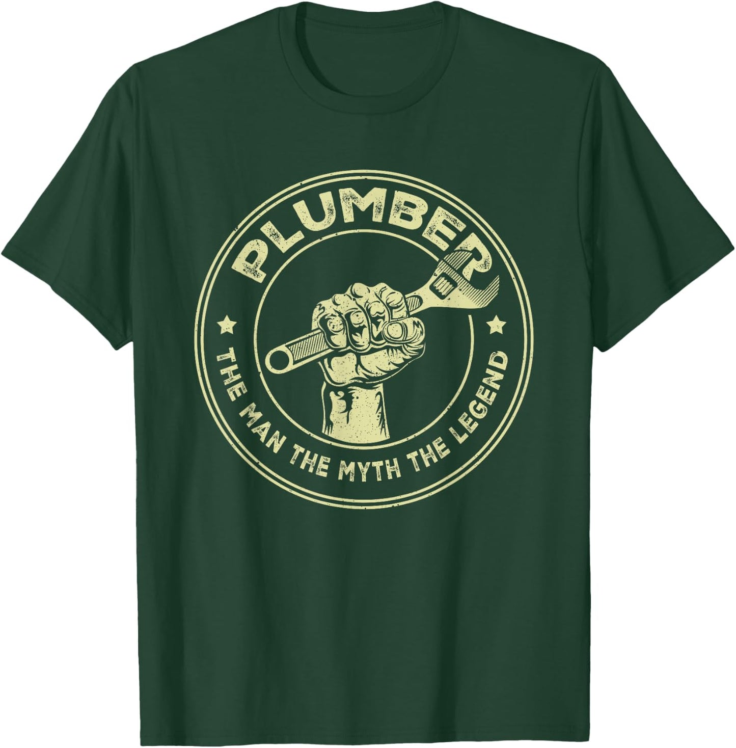 Plumbing Graphic Design Plumber Dad T-Shirt - T-Shirt | Forest