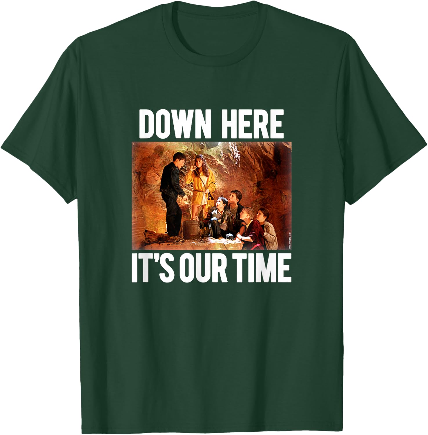 The Goonies Down Here It's Our Time Cave Photo Movie T-Shirt - T-Shirt | Forest