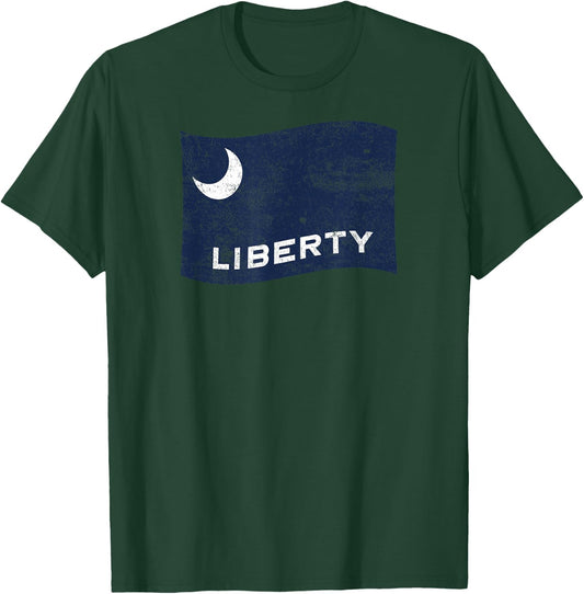 Moultrie Flag – Liberty American History Patriotic T-Shirt - T-Shirt | Forest