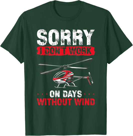 RC Helicopter Remote Control Design Graphic Hobby Pilot T-Shirt - T-Shirt | Forest