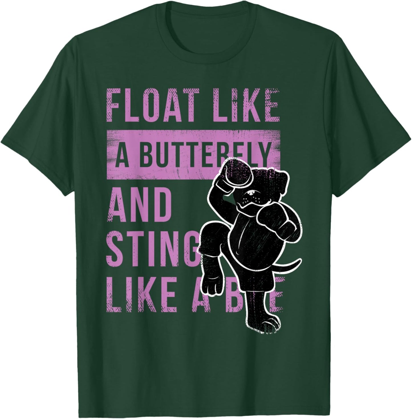 Float Like A Butterfly And Stitch Like A Bee Quote T-Shirt - T-Shirt | Forest