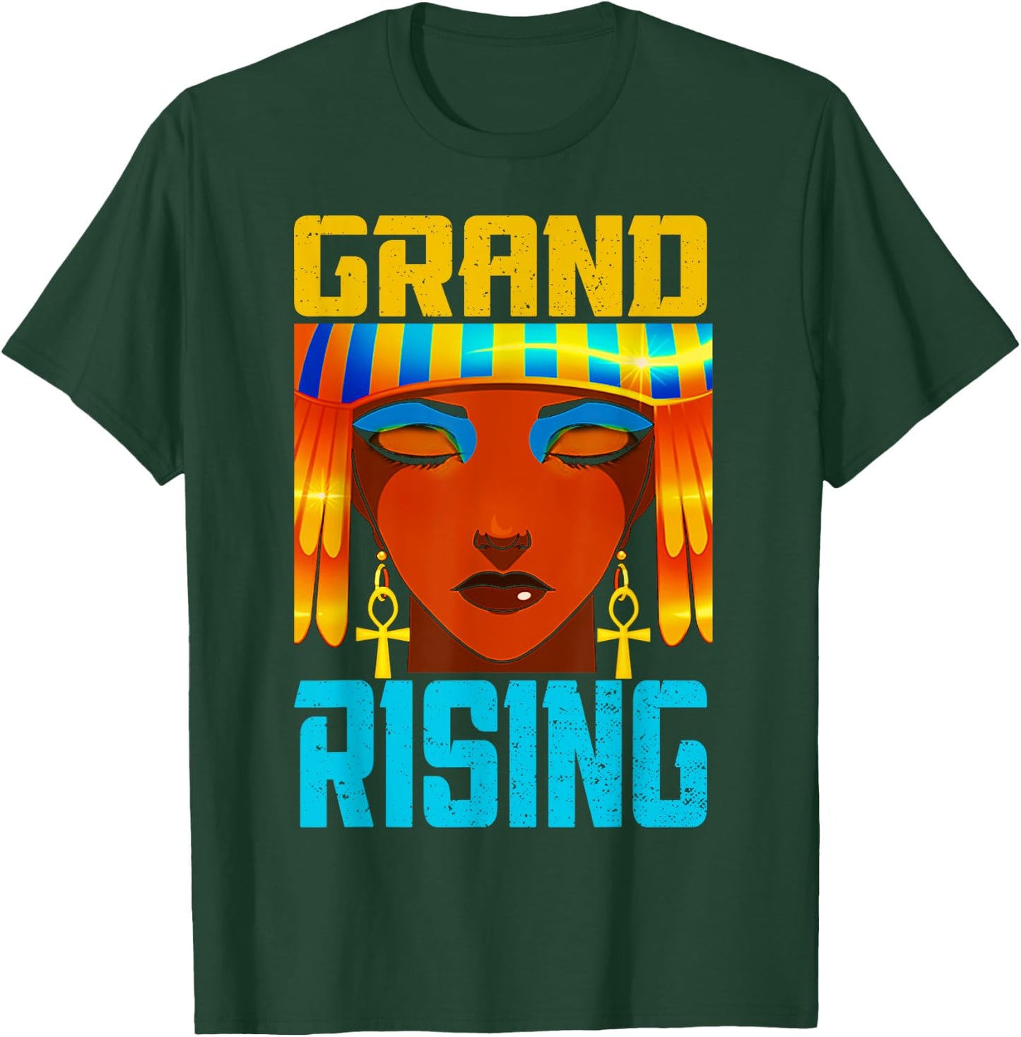 Grand Rising Kemetic Ancient Egyptian History Anime T-Shirt - T-Shirt | Forest